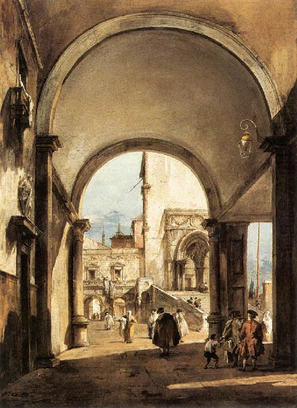 GUARDI, Francesco An Architectural Caprice china oil painting image
